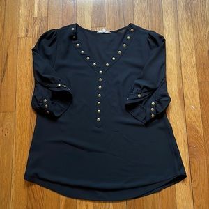 Stitch Fix 41 Hawthorn studded blouse medium